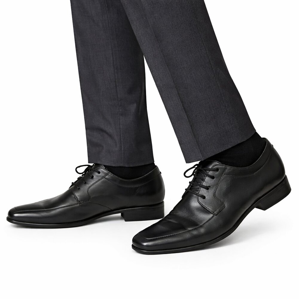 Calvin Klein Aaron Black Leather Dress Shoes Men’s Size 9